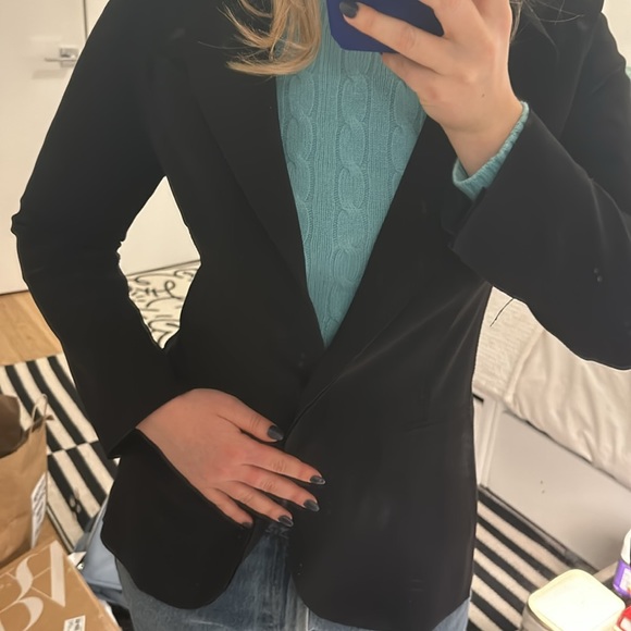 Norma Kamali neoprene fitted blazer - Picture 5 of 5